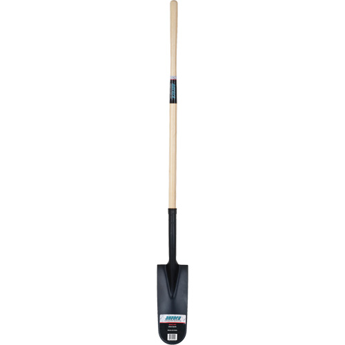 Heavy-Duty Drain Spade, Carbon Steel, 16" x 6" Blade, 45" L, Straight Handle GTA Hardware Inc