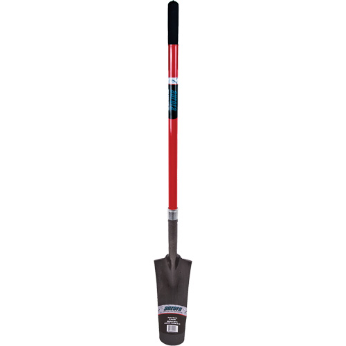 Heavy-Duty Drain Spade, Carbon Steel, 16" x 6" Blade, 45" L, Straight Handle GTA Hardware Inc