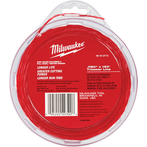 Fil de taille-bordures de 0,08" x 150' GTA Hardware Inc