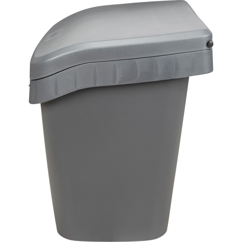 Bacs d'entreposage pour sel & sable, Avec Moraillon, 21" x 27" x 26", 4,24 pi³, Gris GTA Hardware Inc
