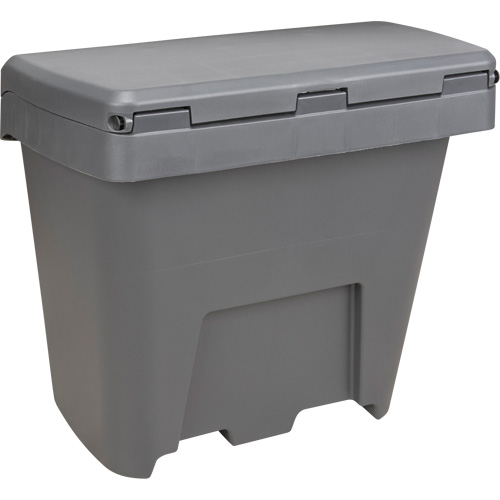 Bacs d'entreposage pour sel & sable, Avec Moraillon, 21" x 27" x 26", 4,24 pi³, Gris GTA Hardware Inc