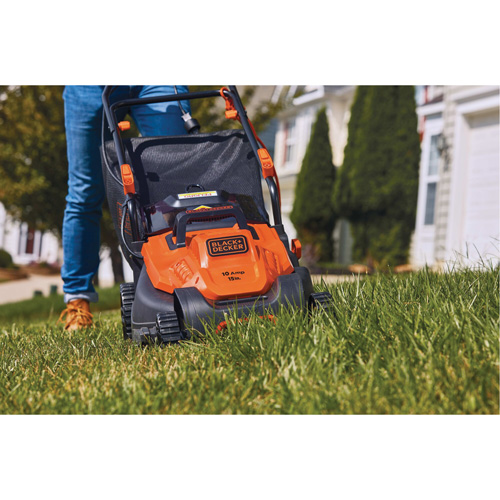 Tondeuse &agrave; gazon avec poign&eacute;e confortable, Pouss&eacute;e, &eacute;lectrique, Largeur de coupe 15" GTA Hardware Inc