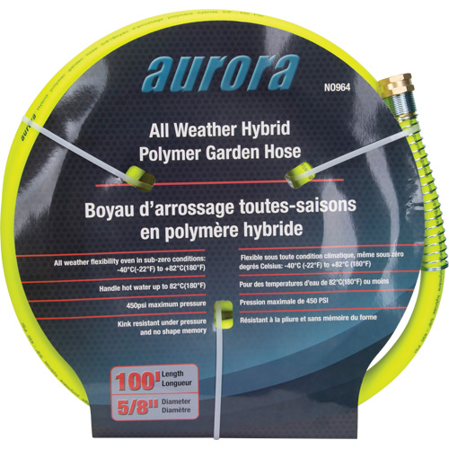 Hybrid Garden Hose, Copolymer, 5/8" dia. x 100' GTA Hardware Inc