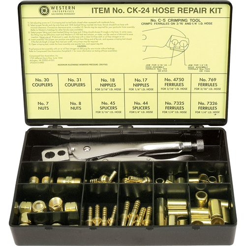 Trousses de r&eacute;paration pour tuyau, Laiton GTA Hardware Inc