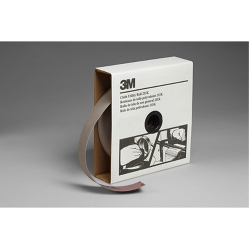 Utility Roll 211K, Aluminum Oxide, 1-1/2" W x 150' L, 220 Grit GTA Hardware Inc