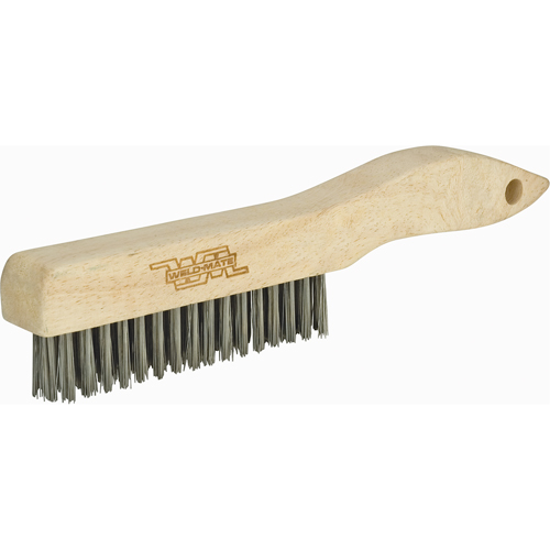 Brosses &agrave; gratter industrielles &agrave; manche en patin, Acier inoxydable, 3 x 16 rangs de fils, Longueur 10-1/2" GTA Hardware Inc