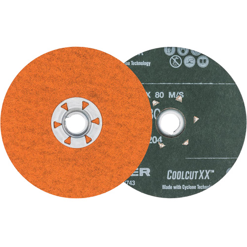 Coolcut XX Sanding Disc, 4-1/2" Dia., 80 Grit, Ceramic GTA Hardware Inc