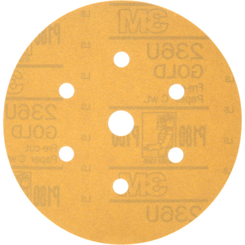 Disque de ponçage antipoussi&egrave;re Hookit, dia 6", Grain P180, Oxyde d'aluminium, Poids C GTA Hardware Inc