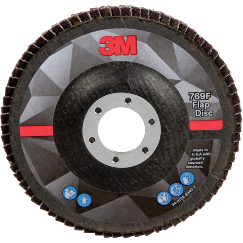 Disque &agrave; lamelles &agrave; changement rapide 769F, 5" x 7/8", Type 27, Grain 40+, C&eacute;ramique GTA Hardware Inc