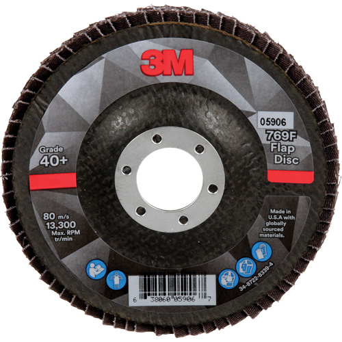 769F Quick Change Flap Disc, 4-1/2" x 7/8", Type 29, 40+ Grit, Ceramic GTA Hardware Inc