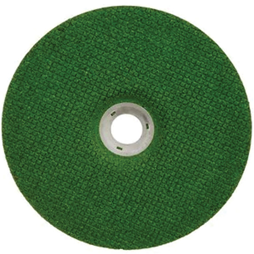 Green Corps Depressed Centre Wheel, 7" x 1/8", 7/8" Arbor, Ceramic, Type 27 GTA Hardware Inc