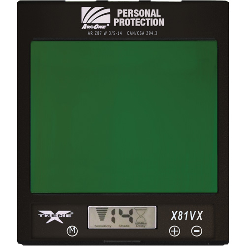 ArcOne&reg; Xtreme Auto-Darkening Lense, 4-1/2" W x 5-1/2" H Viewing Area, For Use With Xtreme&reg; GTA Hardware Inc