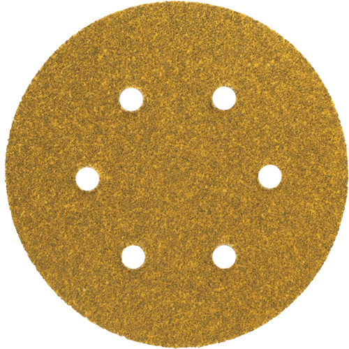 Gold Reserve A296 Paper Hook & Loop Vacuum Disc, 5" Dia., P220/Fine Grit, Aluminum Oxide, C-Weight GTA Hardware Inc