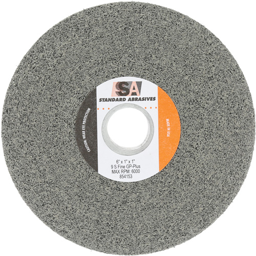 Meule &agrave; usage g&eacute;n&eacute;ral Standard Abrasives, 6" x 1", Arbre de 1", Carbure de silicium GTA Hardware Inc