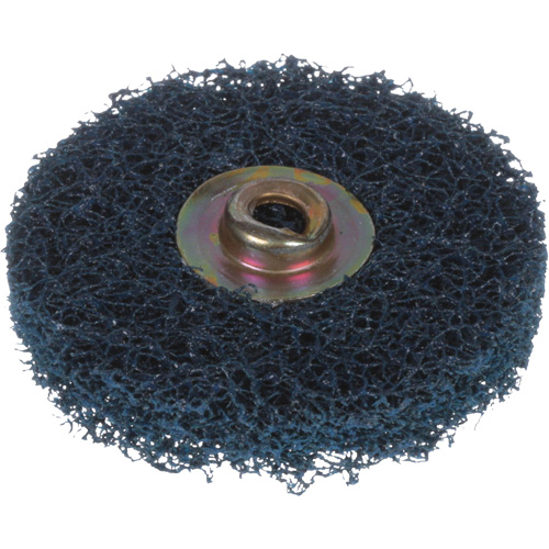 Quick Change Buff and Blend HS Disc, 2" Dia., Medium Grit, Aluminum Oxide GTA Hardware Inc