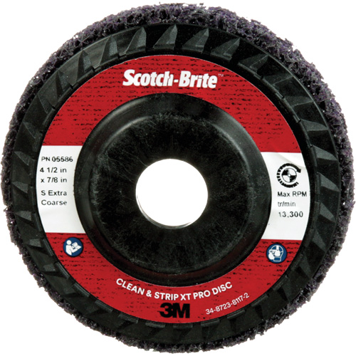 Scotch-Brite Clean and Strip XT Pro Disc XO-DC, 4-1/2" Dia., Extra Coarse Grit, Silicon Carbide GTA Hardware Inc