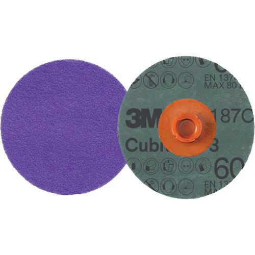Cubitron 3 Roloc Fibre Disc, 4" Dia., 60+ Grit, Ceramic GTA Hardware Inc