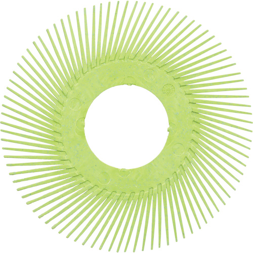 Brosse radiale en soies de pr&eacute;cision type A PN-RB sans adaptateur Scotch-Brite, C&eacute;ramique, Grain 50+, 6" dia. GTA Hardware Inc