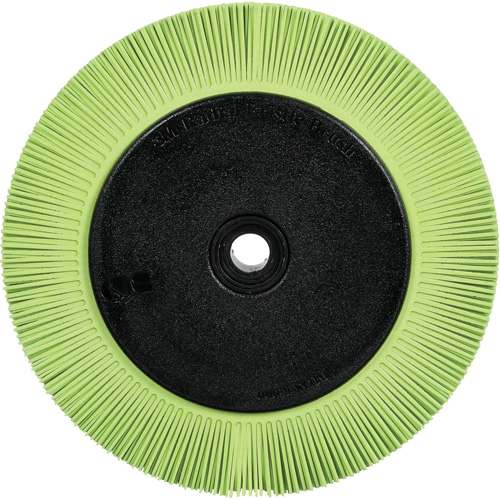 Scotch-Brite Type S Precision Radial Bristle Brush PN-RB with Flange, Ceramic, 50+ Grit, 8" Dia. GTA Hardware Inc