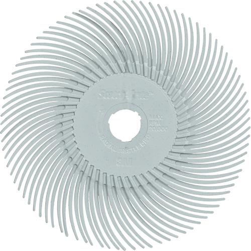 Scotch-Brite Type C Precision Radial Bristle Brush PN-RB, Ceramic, 120+ Grit, 3" Dia. GTA Hardware Inc