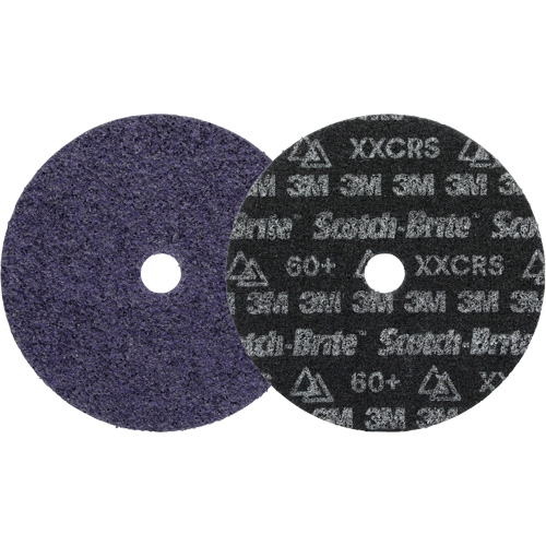 Disque de conditionnement des surfaces de pr&eacute;cision Scotch-Brite, HD-DH, 7" dia., Grain Tr&egrave;s grossier, C&eacute;ramique GTA Hardware Inc