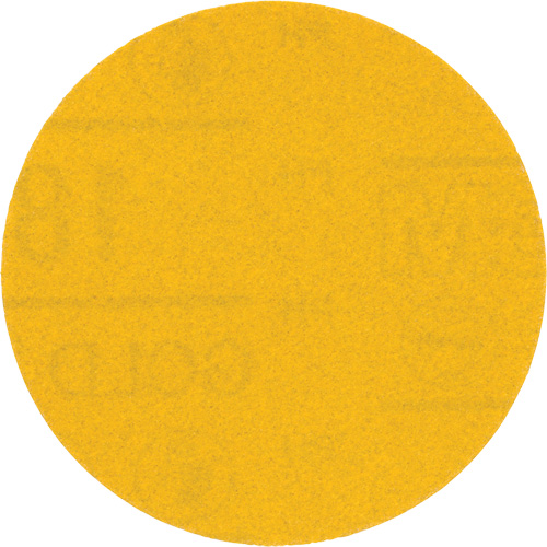 Hookit Gold Abrasive Disc, 09213, 3" Dia., 180 Grit, Aluminum Oxide, C-Weight GTA Hardware Inc