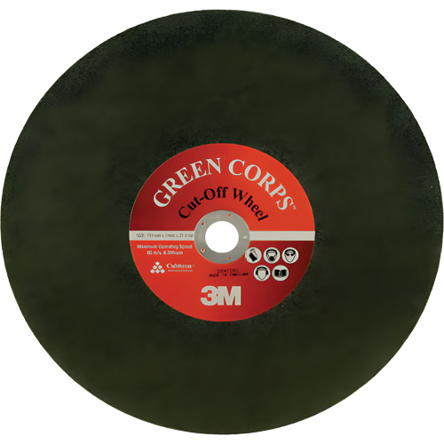 Disque &agrave; tronçonner Green Corps, 13-9/10" x 0,118", Arbre de 1", C&eacute;ramique, 20 000 Tr/min GTA Hardware Inc