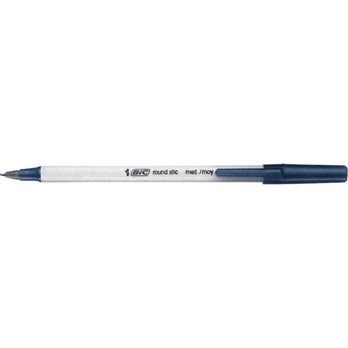 Stylo &agrave; bille Bic Round Stic, Bleu, 1 mm GTA Hardware Inc