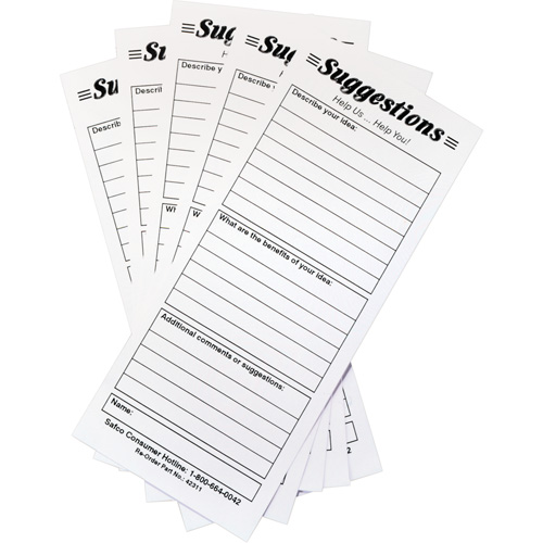 Suggestion Boxes - Suggestion Cards, 25/pkg GTA Hardware Inc