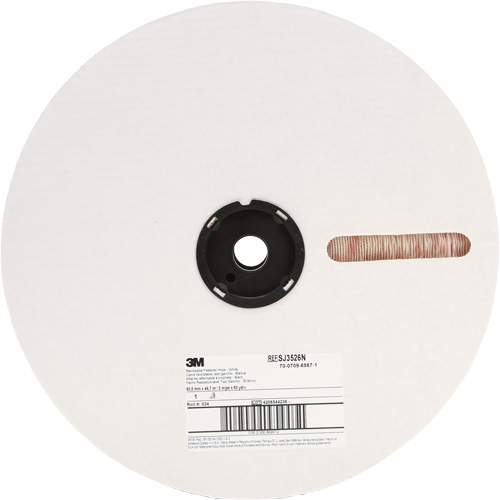 Fastener, Loop, 50 yds x 2", Adhesive, White GTA Hardware Inc