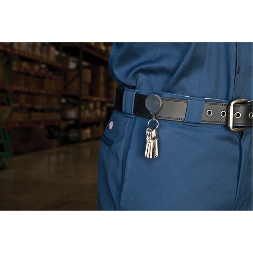 Retractable Mini-Bak&reg; Key Rings, Plastic, 36" Cable, Belt Clip Attachment GTA Hardware Inc