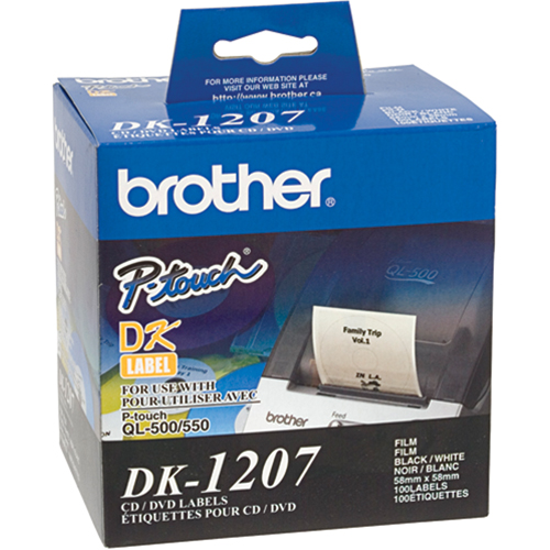 DK Series Die Cut Round CD/DVD Labels GTA Hardware Inc