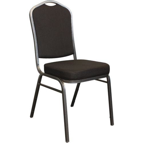 Stacking Chairs, Fabric, 37" High, 275 lbs. Capacity, Black GTA Hardware Inc
