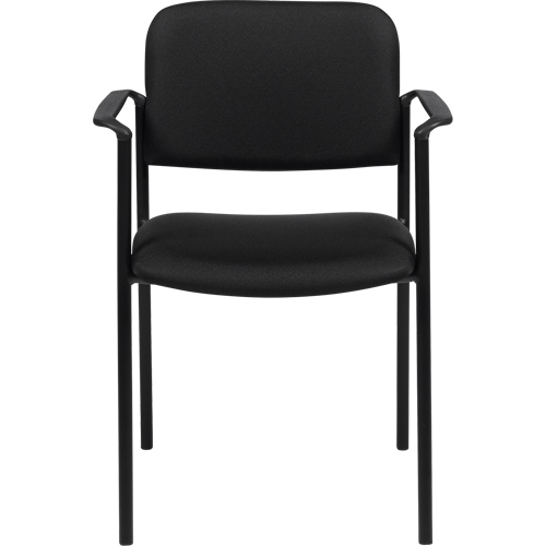 Stacking Chairs, Fabric, 32" High, 300 lbs. Capacity, Black GTA Hardware Inc
