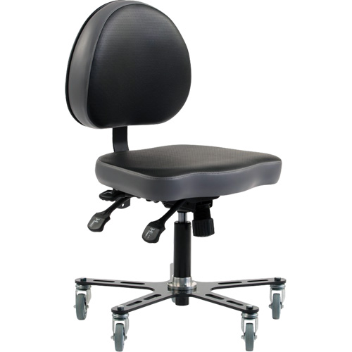 Chaise ergonomique &agrave; inclinaison r&eacute;glable SF180, Mobile, Ajustable Hauteur GTA Hardware Inc