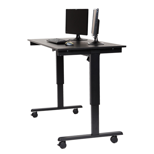Bureau ajustable pour travail debout, , 45-1/4" h x 29-1/2" p, Noir GTA Hardware Inc