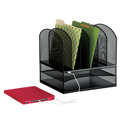 Organisateur de bureau avec alimentation USB Onyx GTA Hardware Inc