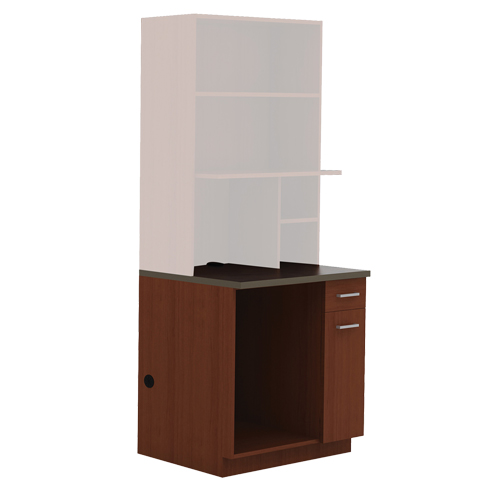 Armoire modulaire, M&eacute;lamine, 39" h x 36" la x 25" P, Acajou GTA Hardware Inc