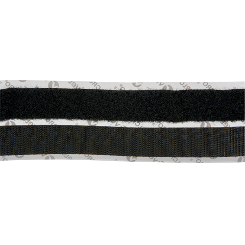 Attache, Boucle et crochet, 15' x 3/4", Adh&eacute;sif, Noir GTA Hardware Inc