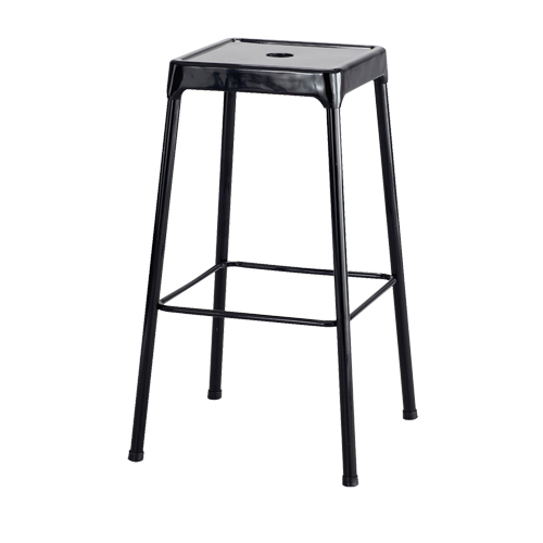 Tabouret en acier pour bistro Safco, Stationnaire, Fixe, 29", Acier Si&egrave;ge, Noir GTA Hardware Inc