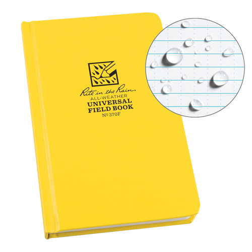 Bound Book, Hard Cover, Yellow, 160 Pages, 4-5/8" W x 7-1/4" L GTA Hardware Inc