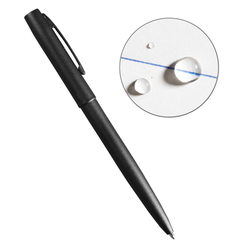 Stylo en m&eacute;tal &agrave; l'&eacute;preuve des intemp&eacute;ries, Bleu, 0,8 mm, R&eacute;tractable GTA Hardware Inc