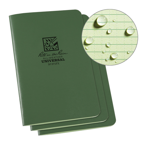 Notebook, Soft Cover, Green, 48 Pages, 4-5/8" W x 7" L GTA Hardware Inc