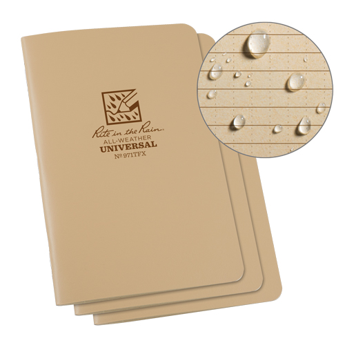 Notebook, Soft Cover, Tan, 48 Pages, 4-5/8" W x 7" L GTA Hardware Inc