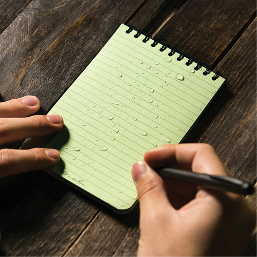 Pocket Top-Spiral Notebook, Soft Cover, Green, 100 Pages, 4" W x 6" L GTA Hardware Inc