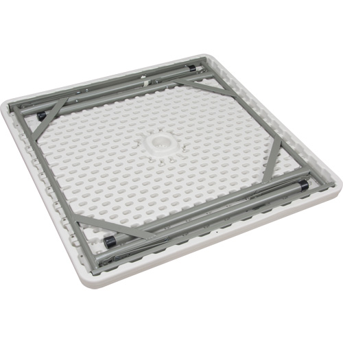 Folding Table, Square, 34" L x 34" W, Polyethylene, White GTA Hardware Inc