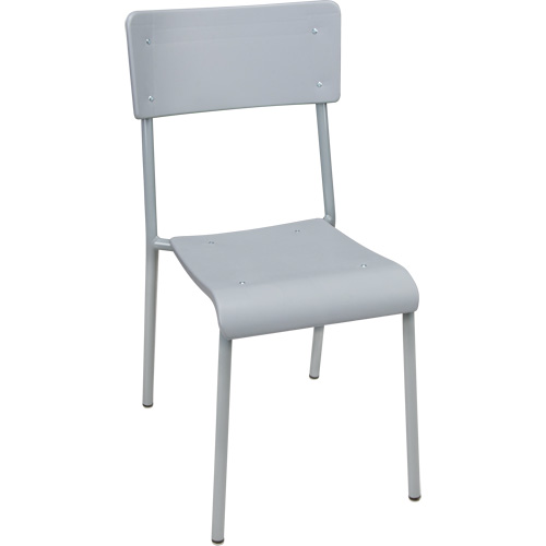 Ventura Stacking Chair, Polypropylene, 36" High, 300 lbs. Capacity, Grey GTA Hardware Inc