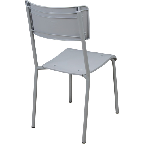 Ventura Stacking Chair, Polypropylene, 36" High, 300 lbs. Capacity, Grey GTA Hardware Inc