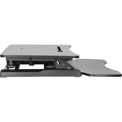 Poste de travail assis-debout Goya, Mod&egrave;le de bureau, 22" h x 31-1/2" la x 24" p, Noir GTA Hardware Inc