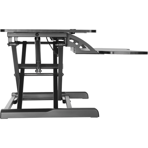 Poste de travail assis-debout Goya, Mod&egrave;le de bureau, 22" h x 31-1/2" la x 24" p, Noir GTA Hardware Inc